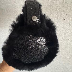 UGG Black Glitter Earmuffs